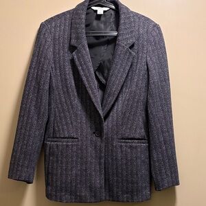 Old Navy Charcoal Herringbone Blazer
